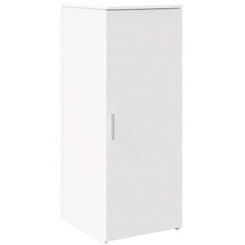Streamlined White Engineered Wood Storage Cabinet 40x45x103.5 cm