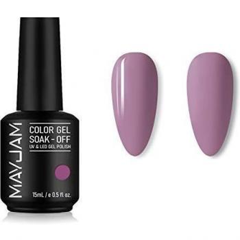 MAYJAM Gel Esmalte de Uñas Barniz Soak Off UV LED Esmalte de Uñas en Gel Nail Art Manicure Salon DIY en Casa 15ML- Morado…