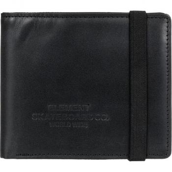 Element Strapper Leather Cartera de Cuero Negro