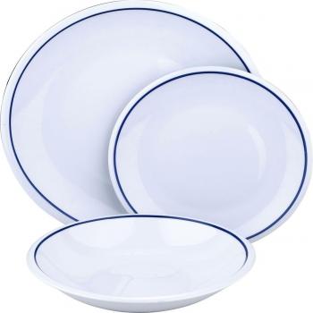 Brunchfield Trendy Blue - Vajilla de 18 piezas en porcelana