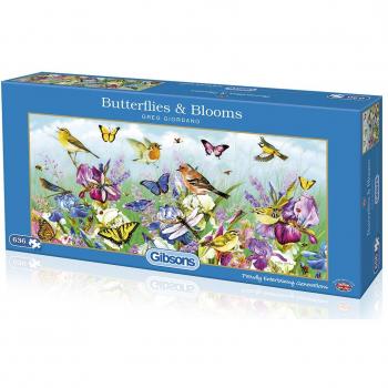 Rompecabezas Gibsons Mariposas y Flores - 636 piezas