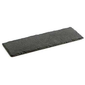 Bandeja de Cerámica Efecto Pizarra Quid Gastro Fun Negro (30 x 10 cm) - Pack de 12 Unidades