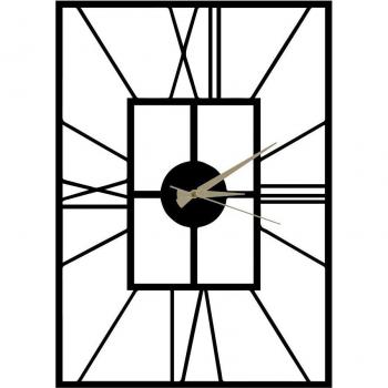 Reloj de Pared Cuadrado METAL Decorativo Estilo Básico 100% METAL 50x70 Cm