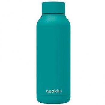 Quokka Solid - Bold Turquoise Powder 510 ML | Botellas De Agua Acero Inoxidable Sin BPA |Botella Térmica De Doble Pared - Mantiene el frío y el Calor para Niños y Adultos