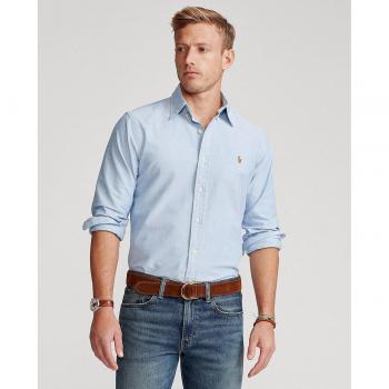 Polo Ralph Lauren Men's Custom Fit Oxford Shirt - Blue - Size: M