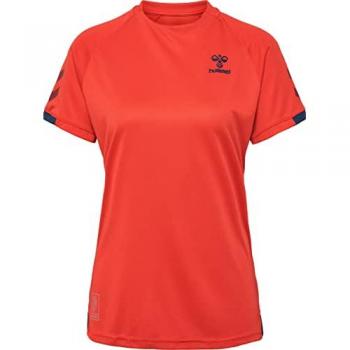 Hummel Women's Action Short Sleeve Jersey Orange XL