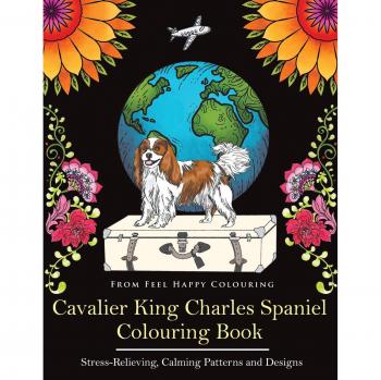 Cavalier King Charles Spaniel Coloring Book for All Ages: Relaxing and Fun Art Therapy for Adults and Kids 10+