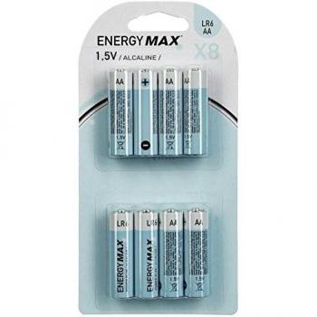 Pilas Alcalinas LR6 x8 - Pack de 8 Piles Alcalinas Energía Máxima