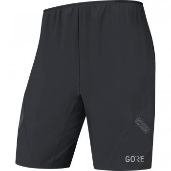 Gore Wear R5 Pantalón Corto 2in1, Hombre, Negro, M