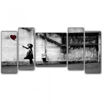 '130 x 60 cm. Banksy Graf fity - cuadro callejero