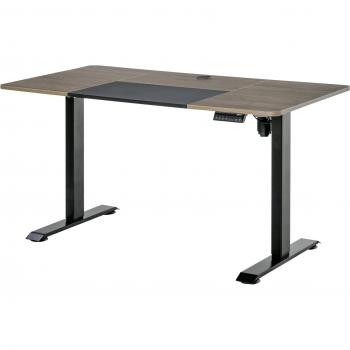 Vinsetto Escritorio Eléctrico de Pie con Altura Ajustable y 4 Teclas de Memoria 140x70x72-116 cm Negro y Madera Natural