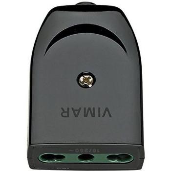 Presa 2P+T 16A P17/11 Axial Color Negro Vimar