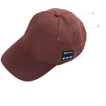 Gorra de béisbol inalámbrica con auriculares Bluetooth y micrófono manos libres para correr y usar con teléfono inteligente