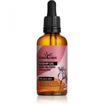 Soaphoria Organic Rosehip Oil 50 ml - Organic, cold-pressed, natural skincare oil, rich in essential fatty acids and antioxidants, ideal for moisturizing and rejuvenating skin