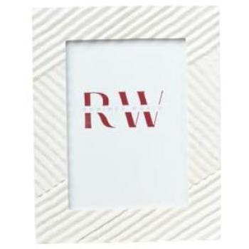 Marco de Fotos Romimex Blanco Resina 10 x 15 x 2 cm