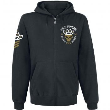Five Finger Death Punch Knuckle Chevron Capucha con Cremallera Negro XL