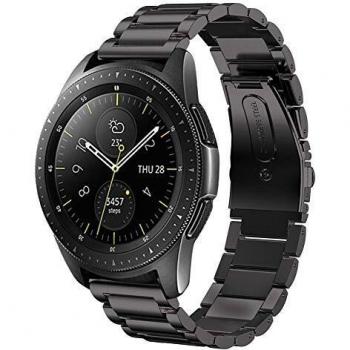 Sundaree Correa Samsung Galaxy Watch 42MM,20MM Metal Acero Inoxidable Reemplazo Correas Banda Pulseras de Reloj Inteligente con Metal Corchete para Samsung Galaxy Watch 42MM SM-R810