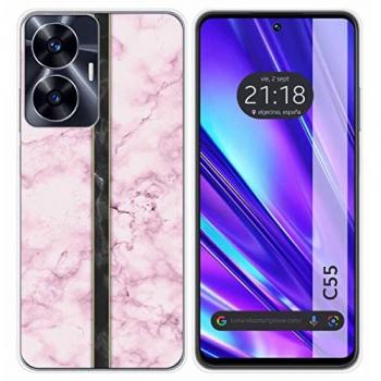 Funda de Silicona TPU para Realme C55 con Diseño de Mármol 04