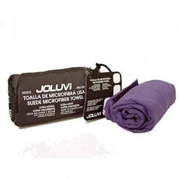 Joluvi Unisex Toalla de Microfibra, Pequeño, Morado