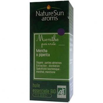 Aceite Esencial de Menta Orgánica 10 ml - Naturesun'Arôms