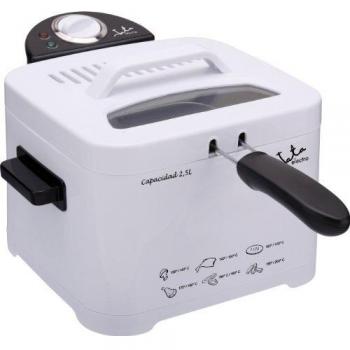 Jata FR278 Freidora con Capacidad de 2,5 l Resistencia Sumergida Cestillo con Mango Abatible 100% Desmontable Antimezcla de Sabores Filtro en Tapa