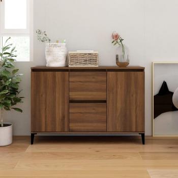 Armario de madera de ingeniería roble marrón 104x35x70 cm