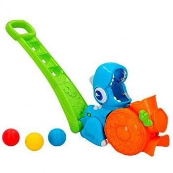 winfun - Dinosaurio de arrastre lanza pelotas con luces y sonidos