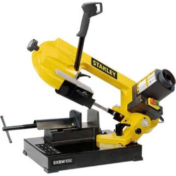 Sierra de cinta para metal Stanley SXBW105E 750W, corte hasta 105 mm, hoja bimetálica de cobalto