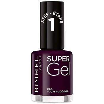 Esmalte de uñas Rimmel London Super Gel Plum Pudding Nº 064 (12 ml)