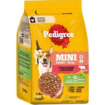 Pedigree Mini Adult con buey y verduras pienso para perros - 1,4 kg