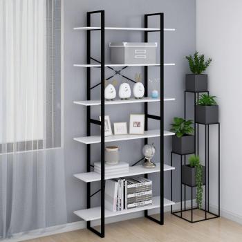 Armario alto aglomerado y madera contrachapada blanco 100x30x210 cm