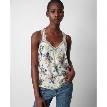 Zadig & Voltaire Women's Floral Lace Top - Yellow Cream, Size M