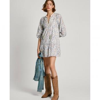 Pepe Jeans Vestido Midi De Manga Larga Maisie, vestido midi de manga larga, color y estampado variados