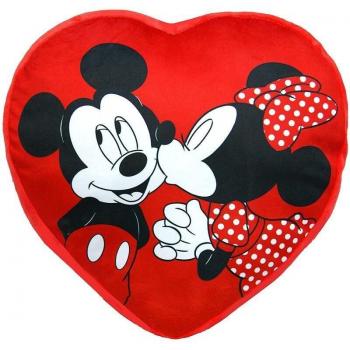 Cojín de Minnie Mouse con diseño de corazón y Mickey Disney