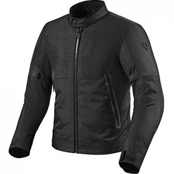 Chaqueta de Moto REV'IT! Shade H2O Negra - Chaqueta textil para motocicleta, impermeable, talla L