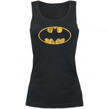 Batman Vintage Logo Top Mujer Negro XS