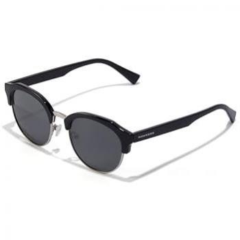 Hawkers Gafas de sol CLASSIC ROUNDED para hombre y mujer con montura en negro y lentes polarizados oscuros