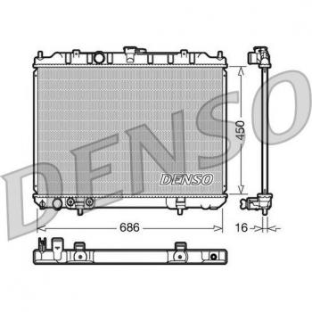 Radiador DENSO DRM46005 para refrigeración del motor