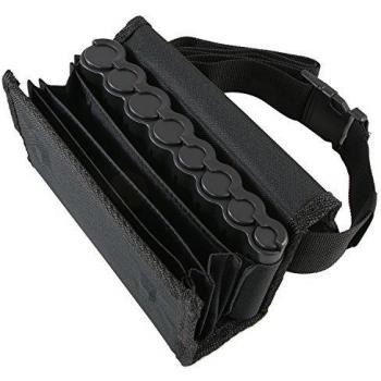 HMF 48810-02 Bolso de camarero, monedero de camarero, incl. cambiador de monedas para euros y cinturón de transporte de 20,5 cm x 6,5 cm x 10 cm en color negro