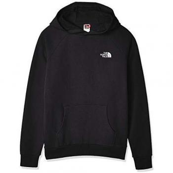 THE NORTH FACE Men Hoodie Raglan Red Box, Size:L, Color:TNF Black/TNF White