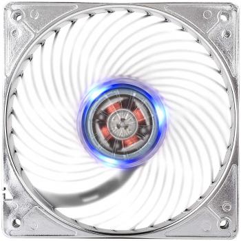 SilverStone SST-AP121-BL - Ventilador de 120mm para ordenador Air Penetrator, Alto flujo de aire, LED azul, plata