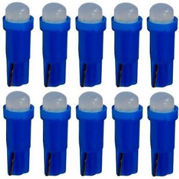 AERZETIX: 10 x Bombillas T5 12V LED COB 1W para salpicadero Luz azul
