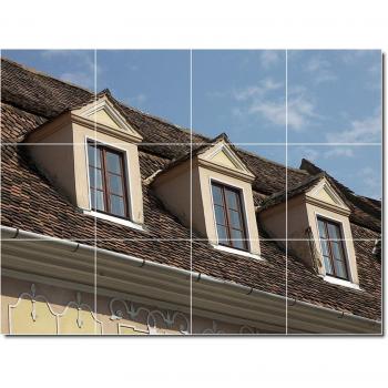 Escenas de la ciudad foto Mural Backsplash azulejo 25. 24 x 32 cm con