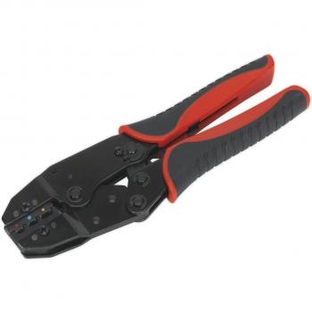 Alicates crimpadores para instalaciones eléctricas SEALEY AK385, con mangos ergonómicos, fabricados en acero de alta calidad, diseño compacto y ligero, adecuados para terminales eléctricos y conectores
