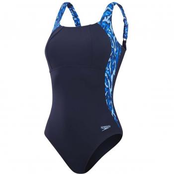 Bañador de mujer de natación Speedo Shaping Lunalustre Printed 1Pc