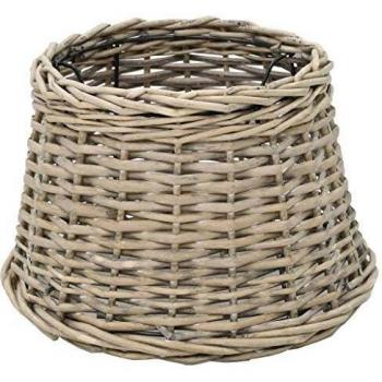 vidaXL Pantalla de Lámpara Mimbre 30x20 cm Ratán Natural Cubierta Luz Adorno