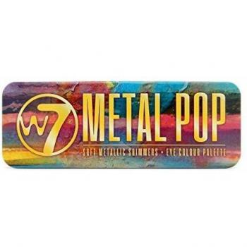 Paleta de sombras de ojos metálicas W7 Metal Pop Soft Metallic Shimmers 12 tonos