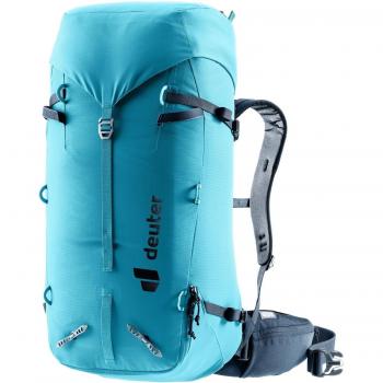 Deuter Guide 32+8 SL Turquesa - Mochila de alpinismo para mujeres con sistema de ajuste específico para mujer