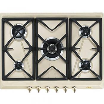 Smeg SRV876POGH hobs Crema de color Integrado Encimera de gas - Placa