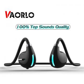 Auriculares Inalámbricos VAORLO Bluetooth 5.3 de Conducción por Aire, Sonido Superior, Uso Indoloro para Deportes, con Micrófono Estéreo para Todos los Smartphones - Color Blanco